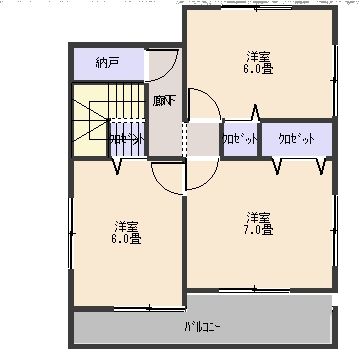 間取り図 2階